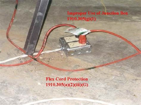 improper electric rining in junction box|junction box insulation problems.